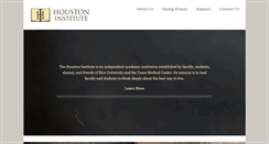 Desktop Screenshot of houstoninstitute.org